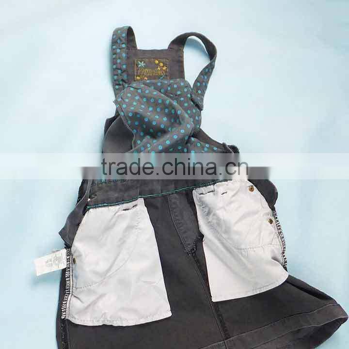 Kids clothing stock,Cheap Girls Denim Skirt closeout, 141003c