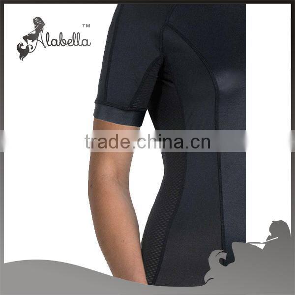 Black zipper tank top women's tight tank top