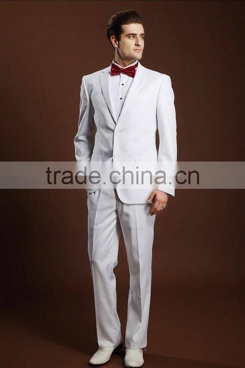 latest white pant coat design men wedding suits pictures