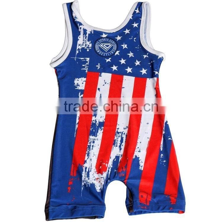 kid's Wrestling Singlet Youth Custom uniform with free design service