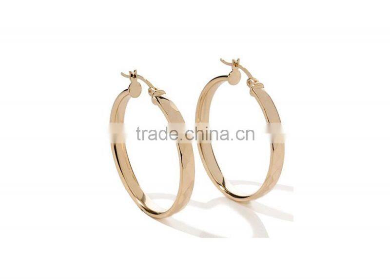 Imitation Gold Plated Hoop Earrings