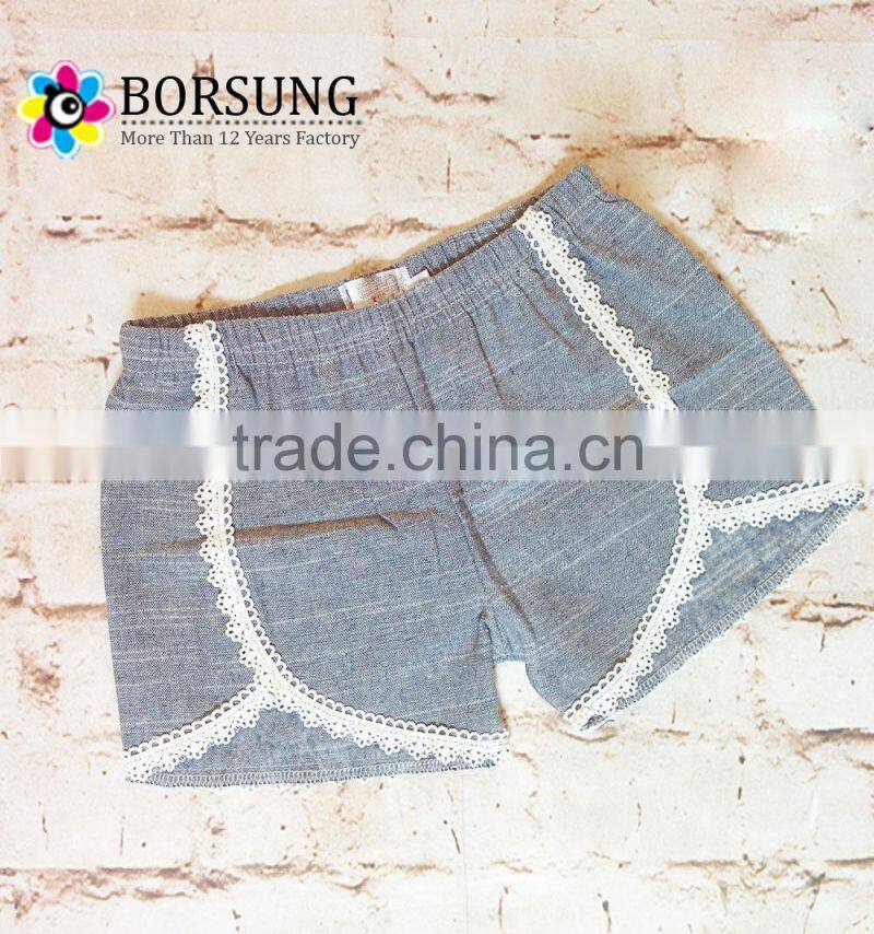 New Style Summer Baby Clothes Girls Cotton Lace Shorts Wholesale Childrens Boutique Clothing For Baby Shorts