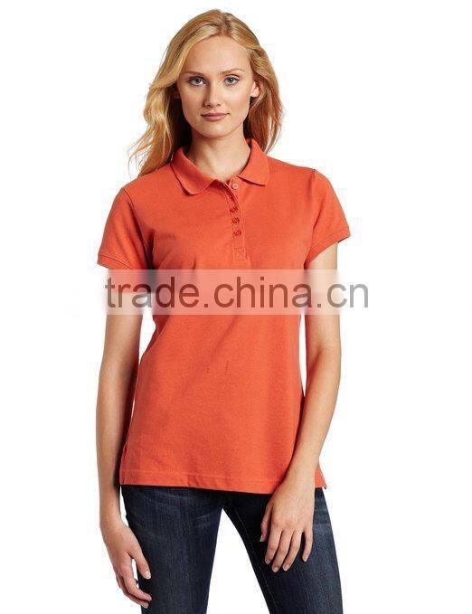 100% cotton custom design blank polo shirt women