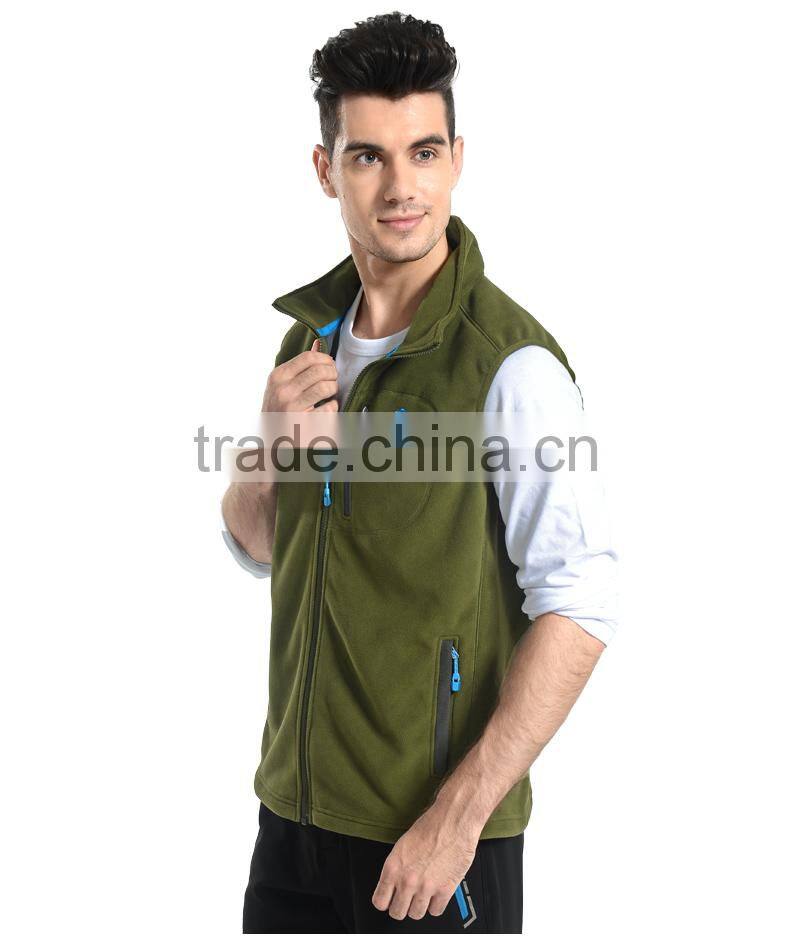 Fashion Design Men's Polar Fleece Vest In Spring