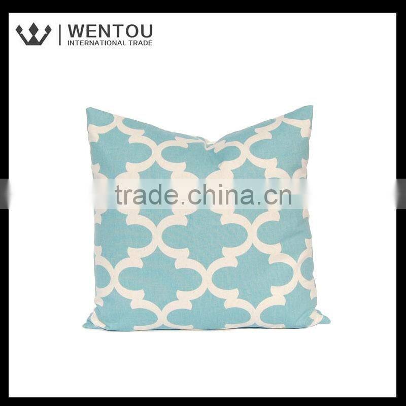 Fashion Plain Blue Throw Pillow Cover