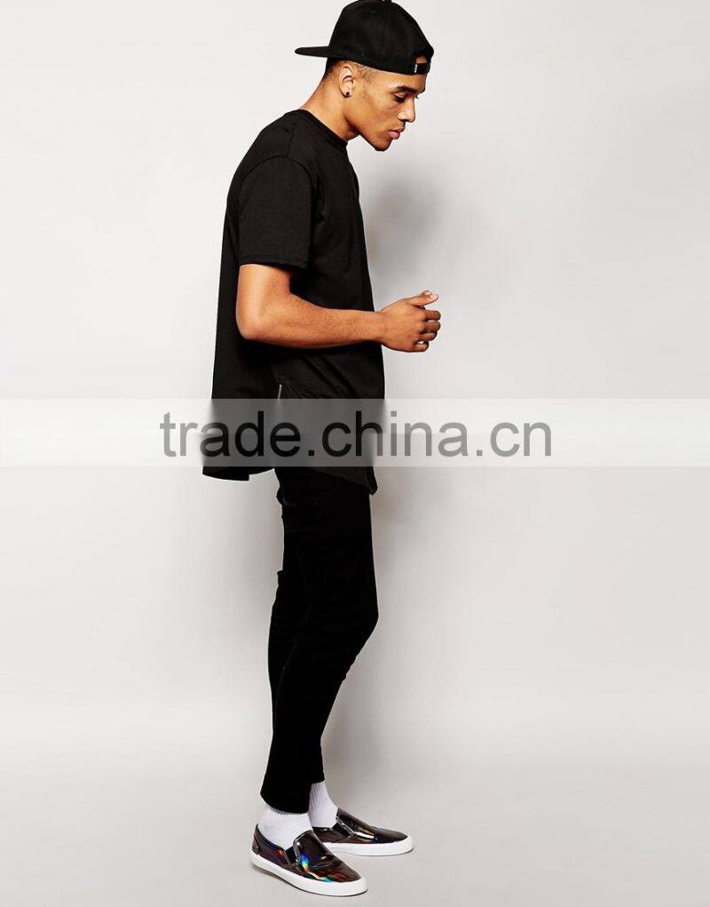 New Look Longline T-Shirt Zip China products