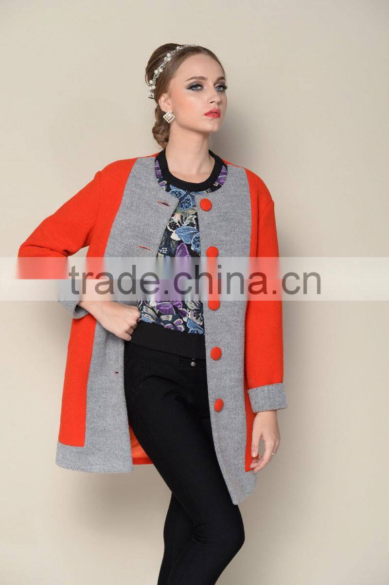 latest hot selling designs for 2015 2016 coat for winter, cheap price female coat winter