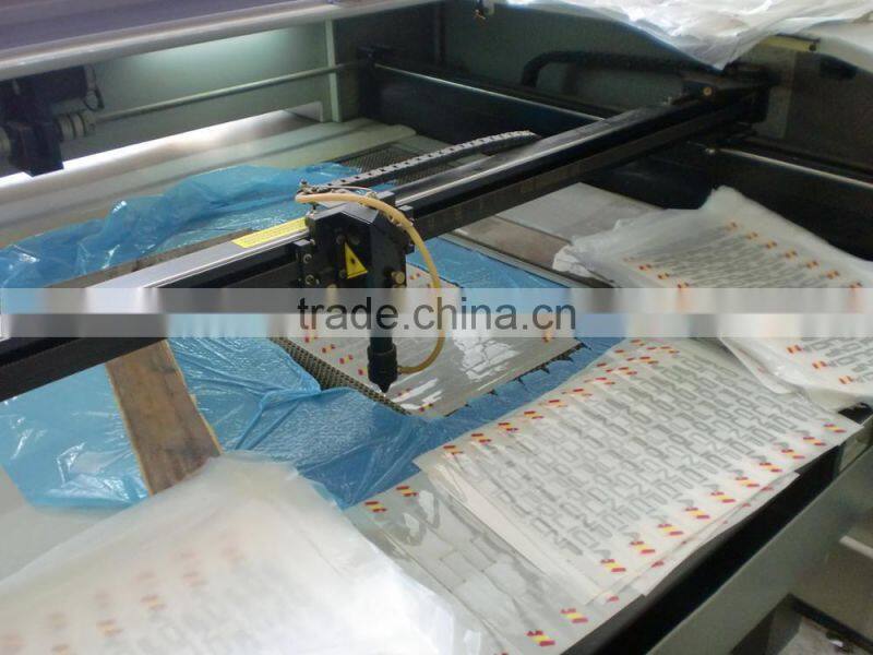 Heat transfer printed reflective logo on patch which used on safety clothing