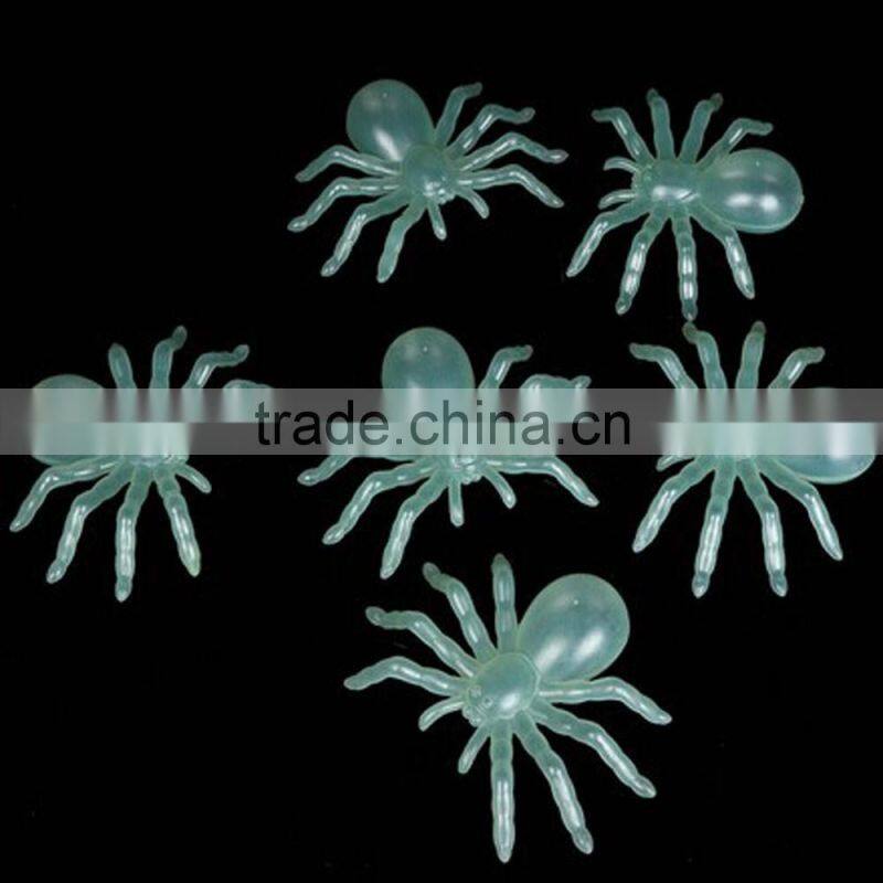 Glow in dark halloween spider party decoration fluorescent luminous decoration