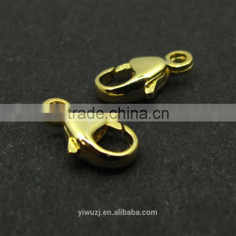2014 Wholesale Gold-plated copper lobster clasp Gold-plated lobster clasp