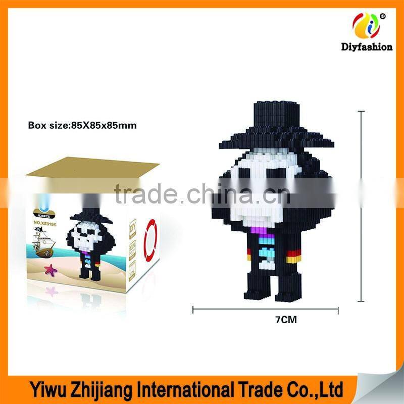 2017 Hot Sale Cartoon Figure Mode 3D Mini Diamond Intelligence Development Building Blocks for Childrens As Gift Toys