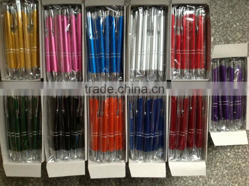 hot sales metal ball pen with press cheap price stationery