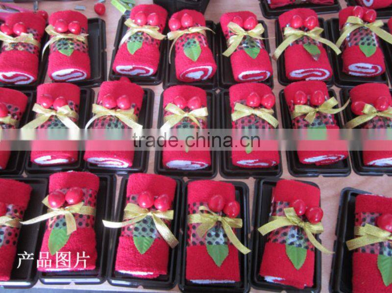 Girl friend lovely pink bear cake towel gift wedding gift Bear Design Wedding cute Cake Towel Gift Towel