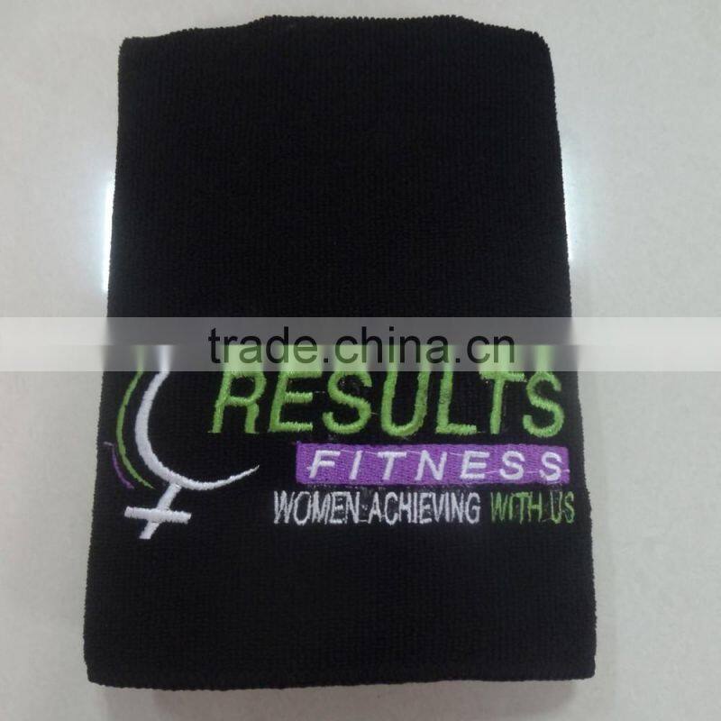 100% cotton black Square towel makeup remover towel black