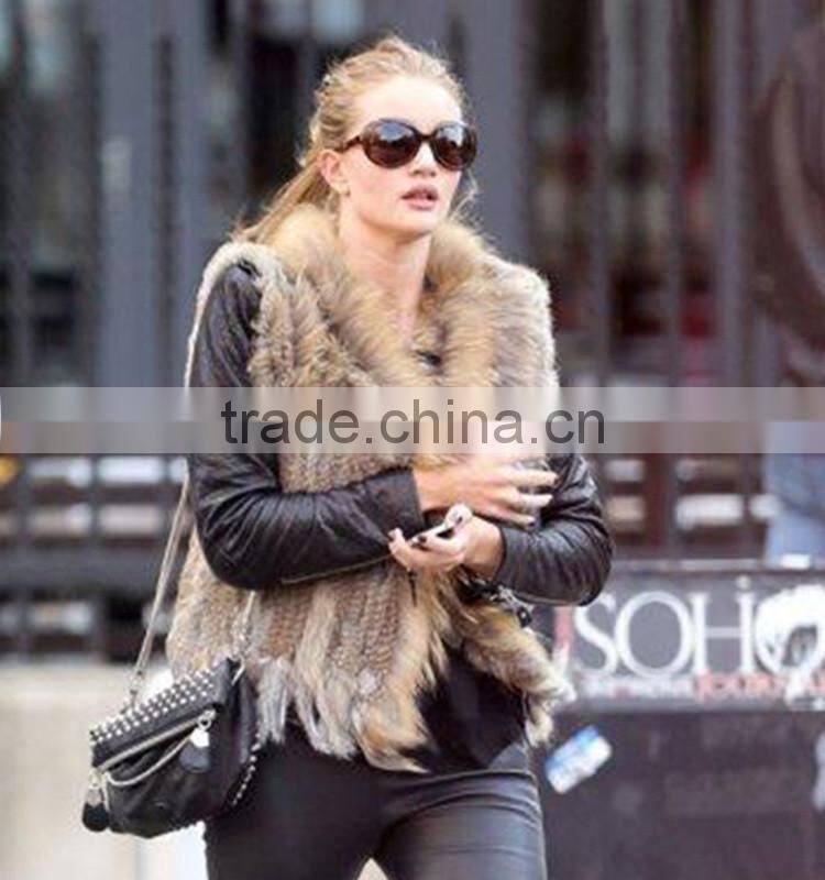 SJ005-01 Factory Direct Selling Genuine Black Raw Fur Skin For Vest And Coat