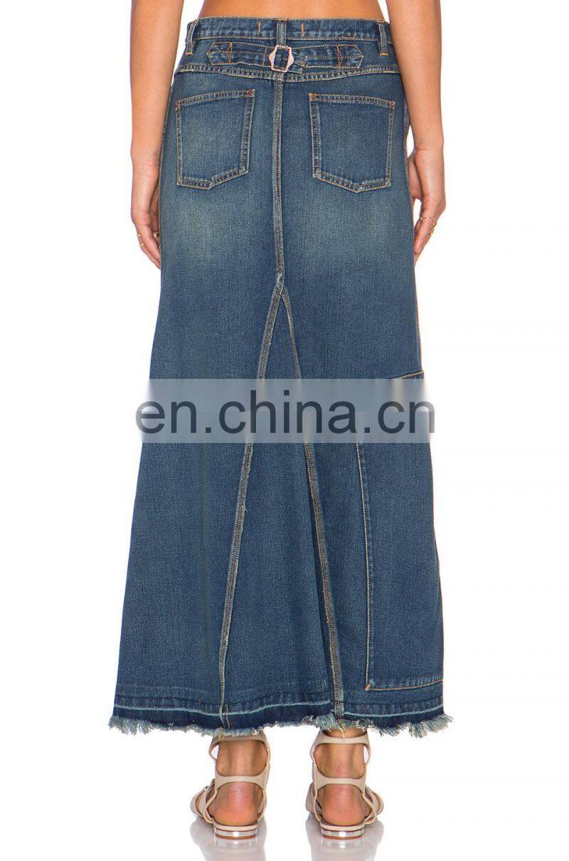 New Fashion Jean Long Jean Skirt
