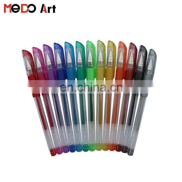 China Professional Art Gel Pens Bulk 15*1cm Glitter Gel Pens Wholesale