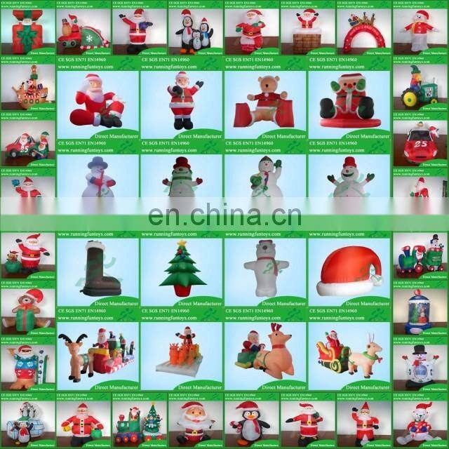 Small Christmas Inflatable Penguin With LED Light Decoration Outdoor