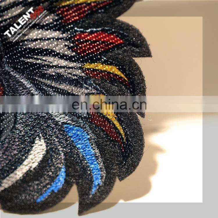 wholesale custom newest design full colors digital printed and embroidery patch garment badge