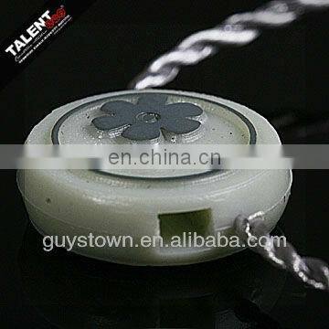 custom emboss brand name logo seal lock tag string for hang tag