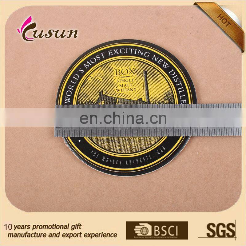 Chinese manufacture cheap promotion gifts cardboard paper cup pad coaster