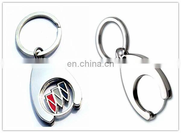 Wholesale metal euro coin holder keychain