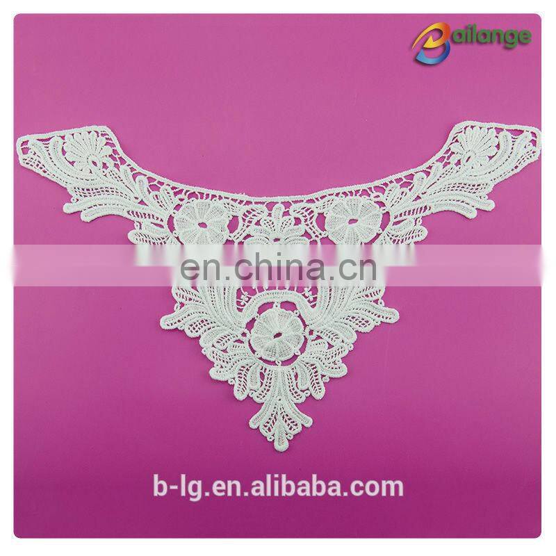 Bailange beautiful design white color 100% cotton stylish neck design wholesale