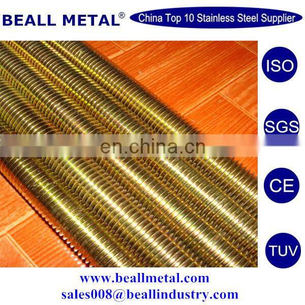 best quality monel K500 MONEL 400 full threaded Bolt With TWO Heavy Hex Nuts