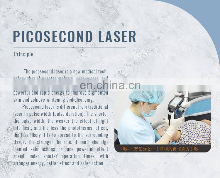 Portable Q-Switched 755 Pico Tattoo Removal Skin Rejuvenation Beauty Machine For Salon Use