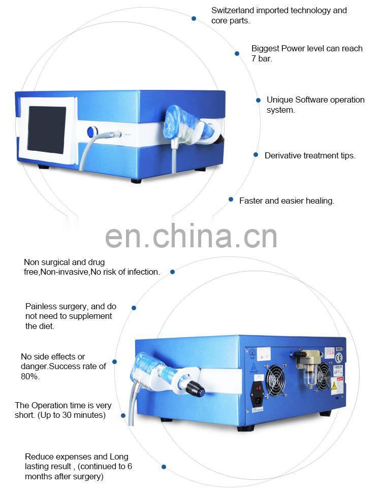 Pain relief shock wave therapy CE approved Extracorporeal shock wave therapy equipment