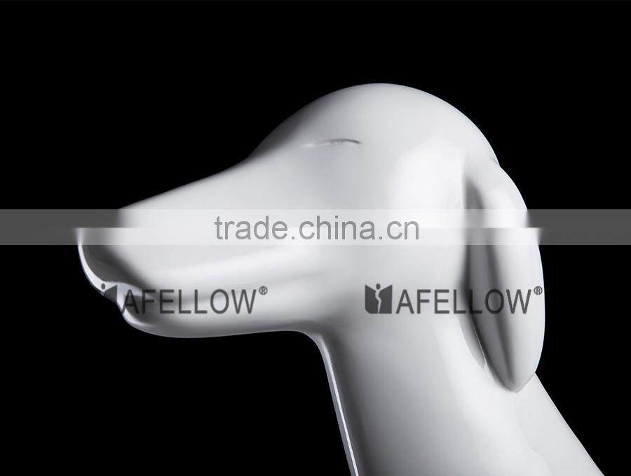 Fashion Fiberglass dog mannequin,white mannequin manikin dog wholesale mannequin G1-BK