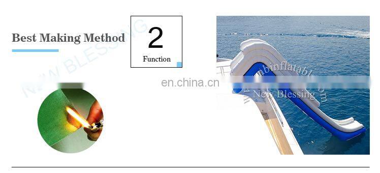 High quality inflatable yacht water slide,inflatable water slide for yacht NB001-1