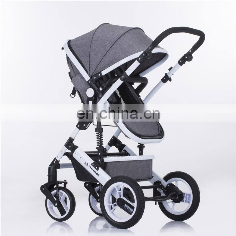 High view aluminum baby stroller/baby strollers 3 in one/baby stroller pram