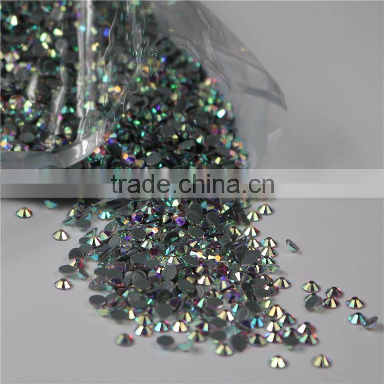 AAAAA flatback hotfix crystals AB rhinestone for beauty wedding dress