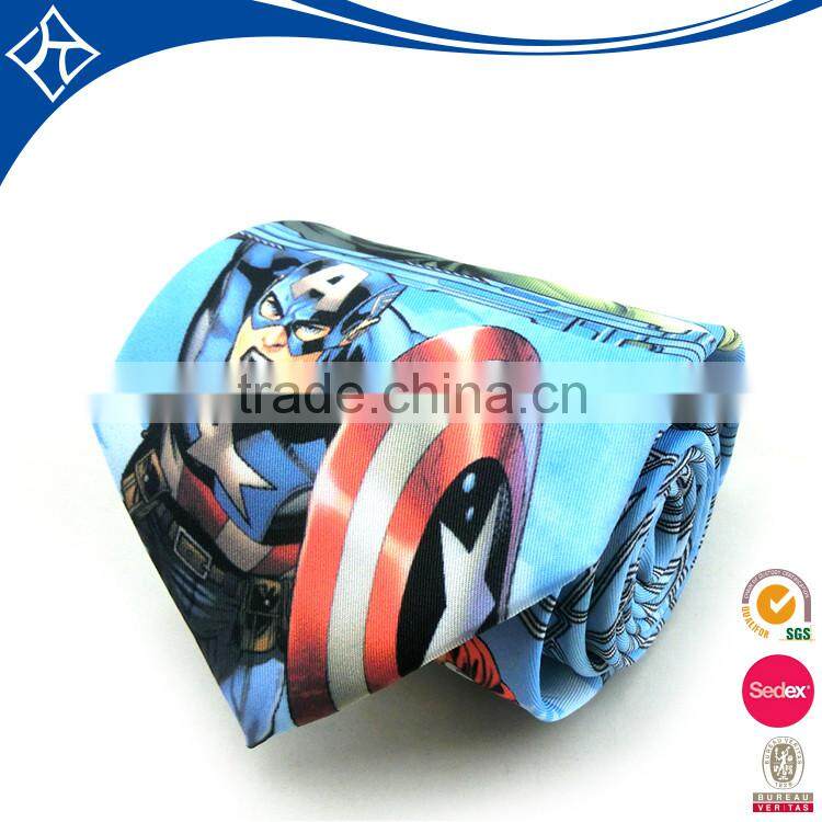 Fancy Cheap printed anime neckties,silk simple neckwear
