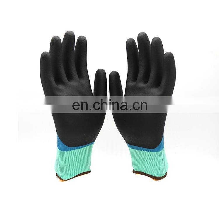 Customize hot sell 3/4 dipping best work gloves for dexterity