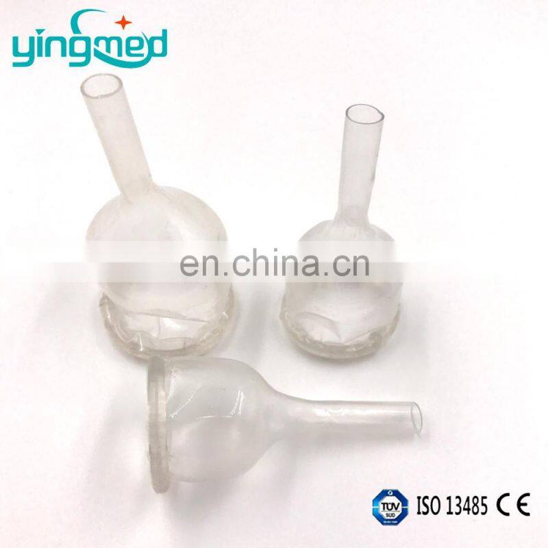 Medical disposable silicone external male condom catheter