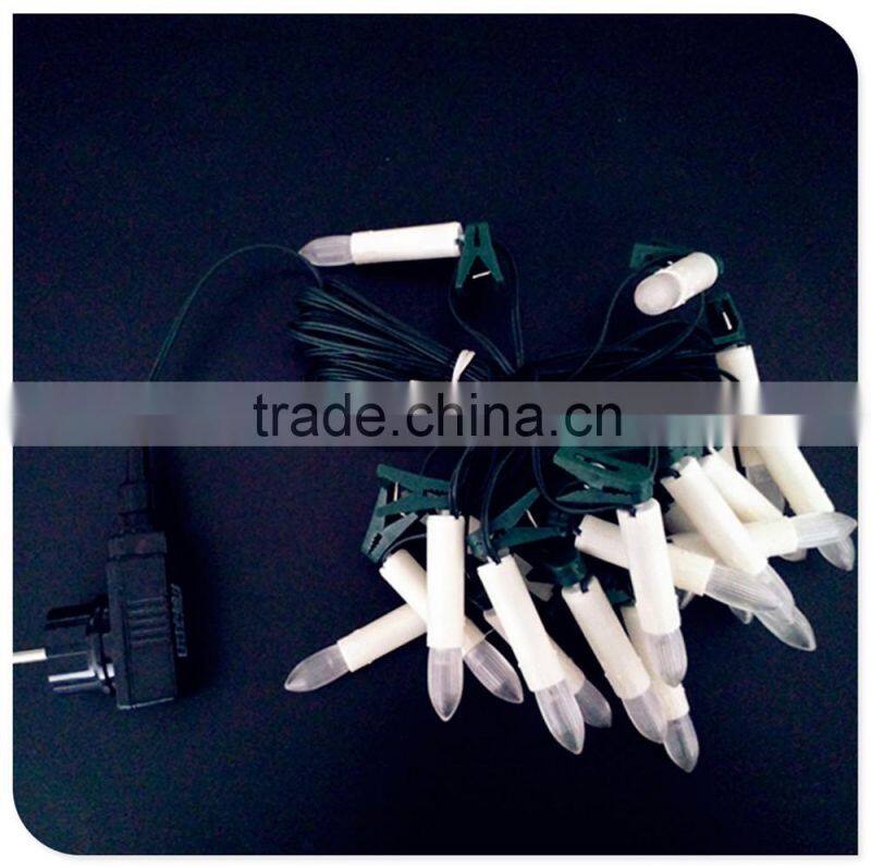 20 LED warm white christmas tree candle lights
