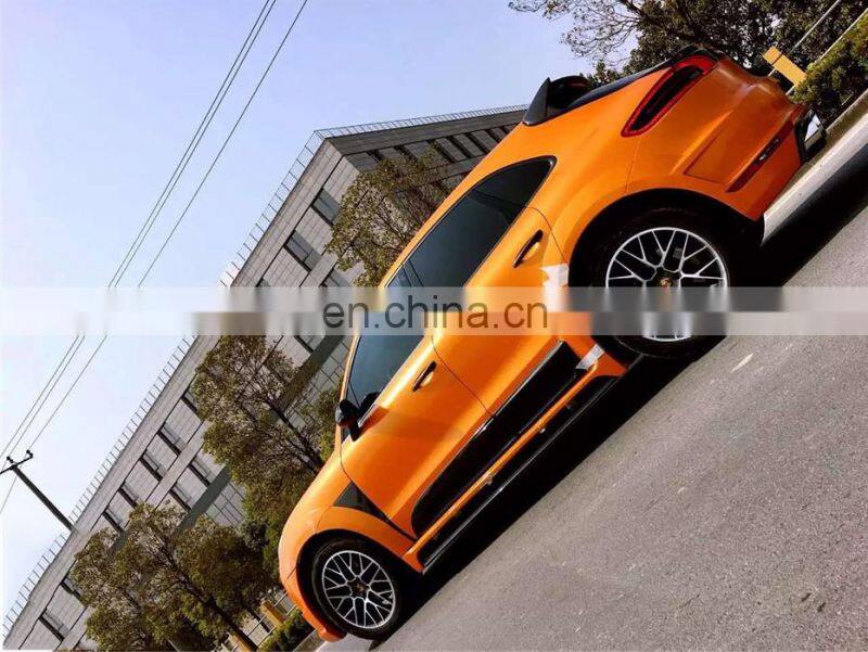 Runde Newest For Porsche Macan Upgrade Wide Body Kit Front Rear Bumper Side Skirts Fender Spoiler Door Trim Tail Box Cover