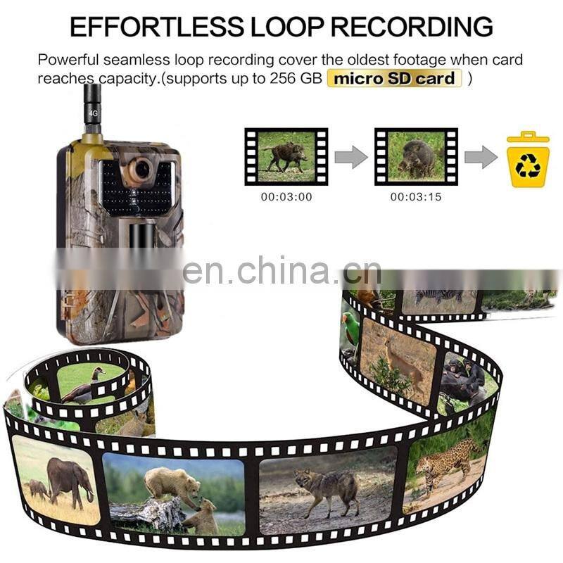 2021 New 4K 30MP Hunting Camera 4G APP Control Live streaming Video Wireless Infrared Wildlife trail camera HC-900PRO