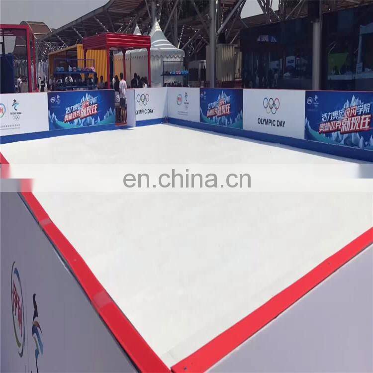 Flooring tile panels HDPE synthetic ice hockey rink ice sheets for ice skating HUMWPE