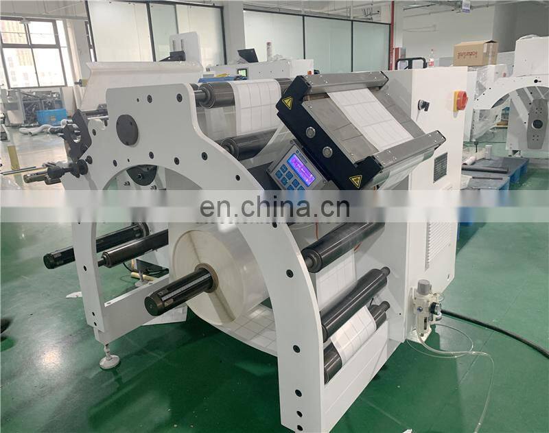 UTS370S High Speed Self Adhesive Label Sticker Cutter Rewinding Machine Price with Turret