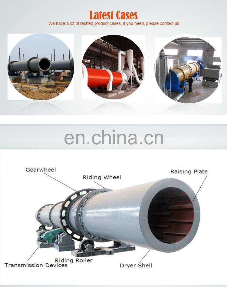 Energy-saving coconut charcoal powder / wood chips drum dryer