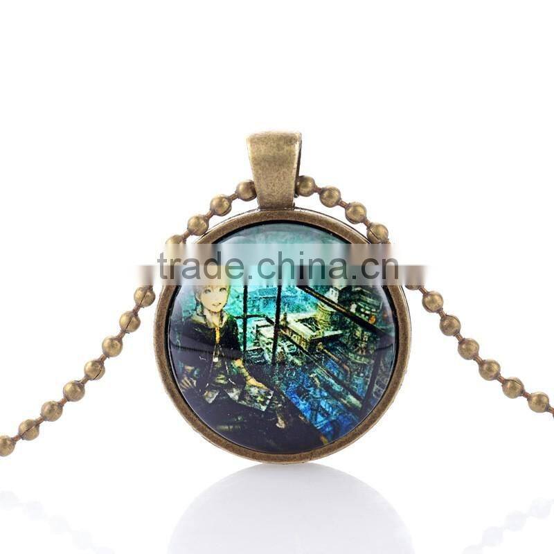 30mm steampunk necklace retrospective bronze pendants cheap price