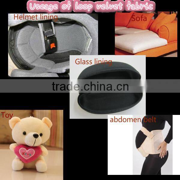 brushed 100% polyester interlining fabric for helmet