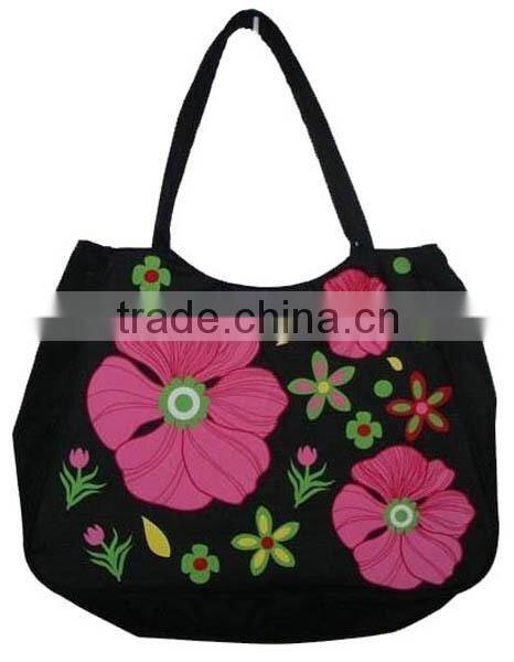 OEM full color custom printed canvas tote bag