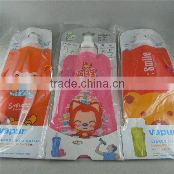 good gift high quality plastic foldable water bottle
