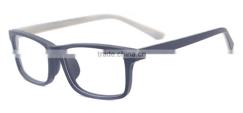 Latest designer wood texture Japanese eyeglass frame for men and women