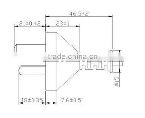 China 3 pins eu au to us ac power plug adapter travel converter