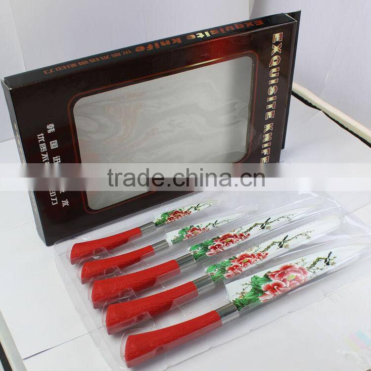 5pcs new design stainless steel kitchen knife